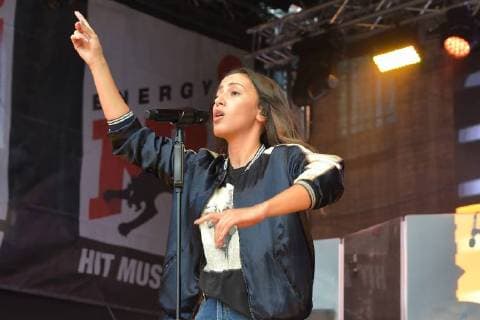 Namika civil Hanan Hamdi at the ENERGY MUSIC TOUR 2018 in the Kulturbrauerei in Berlin on 01 09 2018 APP