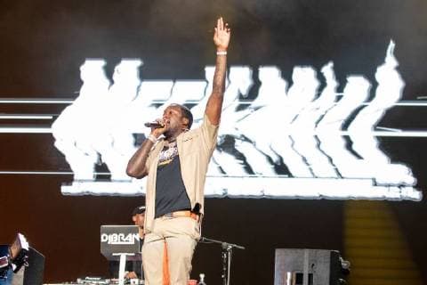 September 1, 2018 - Philadelphia, Pennsylvania, U.S - MEEK MILL (ROBERT RIHMEEK WILLIAMS) during the Made In America Music Festival at Benjamin Franklin Parkway in Philadelphia, Pennsylvania Philadelphia U.S. - ZUMAs135 20180901_zap_s135_022 Copyright: xDanielxDeSloverx