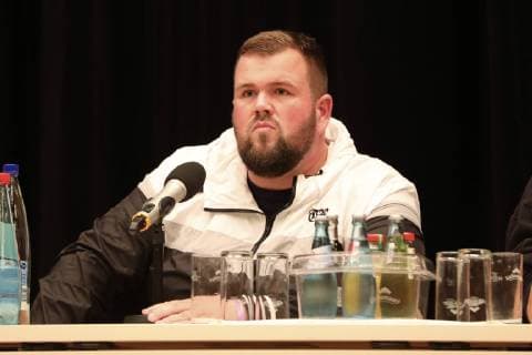 Jan Monchi Gorkow of fine cream fish fillet at the press conference for the wirsindMore Concert against right in the Stadthalle Chemnitz 03 09 2018 Foto:xB.xKriemannx xFuturexImage
