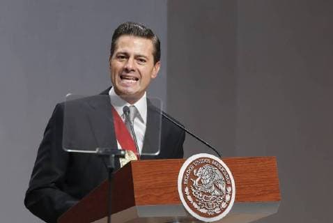 Mexican President Enrique Pena Nieto presents the sixth and last report of his Government at the National Palace, in Mexico City, Mexico, 03 September 2018. Pena Nieto delivered his last Government report under low popularity rates and marked by a violence and corruption wave in the country. Pena Nieto presents last report with low popularity rates !ACHTUNG: NUR REDAKTIONELLE NUTZUNG!  Copyright: xJorgexNunezx CMX07 20180903-636716000978527647