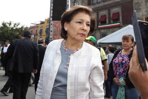 September 3, 2018 - EUM20180903NAC03.JPG .CIUDAD DE MEXICO. PresidentPresidente-EPN Informe.- 3 de septiembre de 2018. Isabel Miranda de Wallace, presidenta de la organizacion Alto al Secuestro, a su llegada al Sexto Informe de Gobierno del presidente Enrique Pena Nieto, en Palacio Nacional. Foto: Agencia EL UNIVERSALBerenice FregosoEELG  - ZUMAu78_ 20180903_zaf_u78_008 Copyright: xElxUniversalx