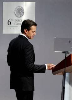 Mexican President Enrique Pena Nieto presents the sixth and last report of his Government at the National Palace, in Mexico City, Mexico, 03 September 2018. Pena Nieto delivered his last Government report under low popularity rates and marked by a violence and corruption wave in the country. Pena Nieto presents last report with low popularity rates !ACHTUNG: NUR REDAKTIONELLE NUTZUNG!  Copyright: xJorgexNunezx CMX11 20180903-636716042297354355