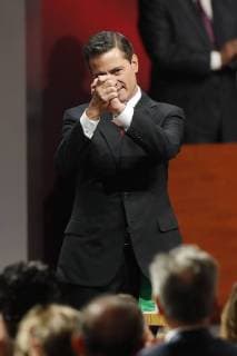 Mexican President Enrique Pena Nieto presents the sixth and last report of his Government at the National Palace, in Mexico City, Mexico, 03 September 2018. Pena Nieto delivered his last Government report under low popularity rates and marked by a violence and corruption wave in the country. Pena Nieto presents last report with low popularity rates !ACHTUNG: NUR REDAKTIONELLE NUTZUNG!  Copyright: xJorgexNunezx CMX16 20180903-636716089444445548