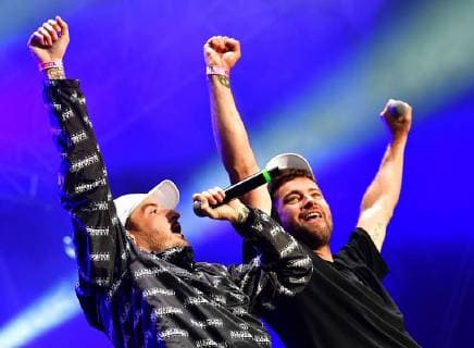 About 50 000 people came to the concert against xenophobia and racism in Chemnitz on early Monday evening 03 09 18 Photo The rapper Trettmann To the free event under the motto We are more in the city center had Copyright: epd-bild WolfgangxSchmidt EDITORIAL USE ONLY