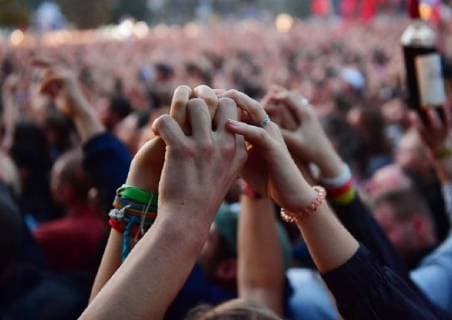 About 50 000 people came to the concert against xenophobia and racism in Chemnitz on early Monday evening 03 09 18 Photo The rapper Trettmann To the free event under the motto We are more in the city center had Copyright: epd-bild WolfgangxSchmidt EDITORIAL USE ONLY