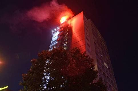 Chemnitz the 03 September 2018 With a concert in front of tens of thousands of people today many bands at St. Johns Church set a sign against racism Fascism and violence U a fine cream fish fillet KIZ The Dead Pants Materia Casper ua play for free under the motto We are more Image Info Unknown close to pyrotechnic