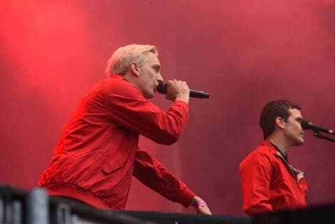 03 09 2018 xkhx Chemnitz We are more up against right-wing hate Prohekt Chemnitzer cultural institutions open air concert with Felix Brummer singer of the band Kraftklub