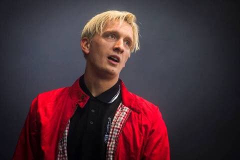 Chemnitz We are more singer Felix Brummer Felix Kummer KRAFTKLUB during the concert against right-wing extremism and xenophobia We are more on 03 09 2018 in Chemnitz 20180903SFL0031