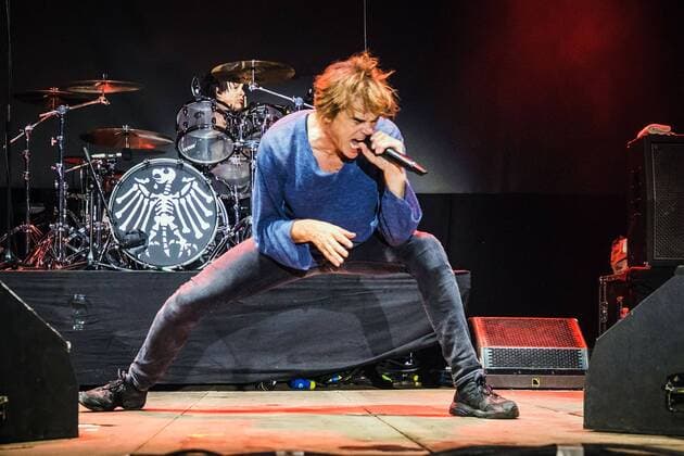 Chemnitz We are more singer Andreas Campino Frege The Toten Hosen during the concert against right-wing extremism and xenophobia We are more on 03 09 2018 in Chemnitz 20180903SFL0035