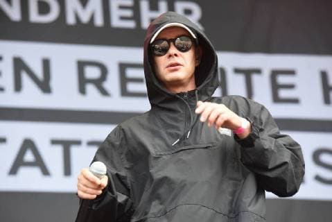 03 09 2018 xkhx Chemnitz We are more up against right-wing hate Prohekt Chemnitz cultural institutions Open Air concert with the Saxon rapper Trettmann iHip Hop RnB and Dancehall singer