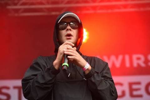 03 09 2018 xkhx Chemnitz We are more up against right-wing hate Prohekt Chemnitz cultural institutions Open Air concert with the Saxon rapper Trettmann iHip Hop RnB and Dancehall singer