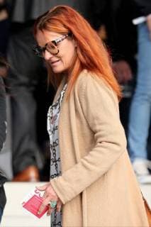SG Sonnenhof Grossaspach vs VfR Aalen Soccer GER 3 Liga 2018 2019 03 09 2018 Andrea Berg before the match among the spectators SG Sonnenhof Grossaspach vs VfR Aalen Soccer GER 3 Liga 2018 2019 03 09 2018 Copyright: xEIBNER HarryxLangerx EP_HLR