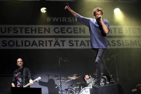 The Toten Hosen live at the wirsindMore Concert against right in front of the Johanniskirche Chemnitz 03 09 2018 Foto:xB.xKriemannx xFuturexImage