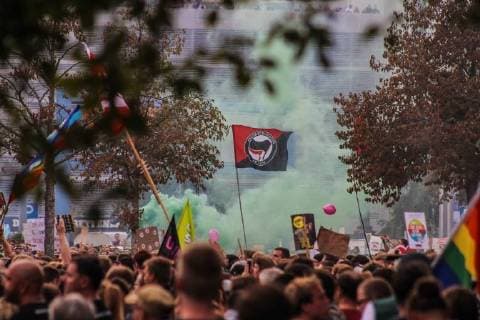 In the picture The concert We are more of in Chemnitz on 03 09 2018 Chemnitz Against right-wing violence We are more concert