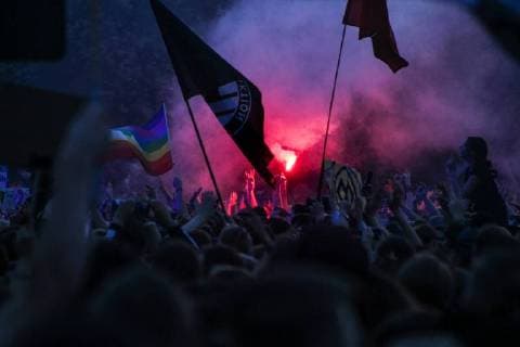 In the picture The concert We are more of in Chemnitz on 03 09 2018 Chemnitz Against right-wing violence We are more concert