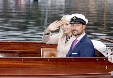 Entertainment Themen der Woche KW36 Entertainment Bilder des Tages 04-09-2018 Holmestrand Prince Haakon and Princess Mette Marit visiting Holmestrand on the 1st day of the 3 day visit to Vestfold county.  Copyright: xPPE NIEBOERx