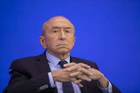 Paris, France le 6 septembre 2018 - Le ministre de l Interieur Gerard Collomb a tenu une conference de presse sur la thematique de la securite publique au cours de laquelle il est revenu sur les resultats enregistres au cours des sept premiers mois de l annee 2018 et a donne des perspectives sur les priorites du prochain trimestre. En presence de Eric Morvan, Prefet, Directeur General de la Police Nationale, du General d Armee Richard Lizurey, Directeur General de la Gendarmerie Nationale et de M. Michel Delpuech, Prefet de Police de Paris. Interior Minister Gerard Collomb held a press conference on the theme of public security during which he reviewed the results recorded during the first seven months of 2018 and gave an outlook on the priorities for the next quarter. In the presence of Eric Morvan, Prefect, Director General of the Natio  Copyright: xAlexisxSciardx