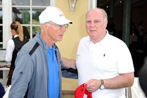 6 Childrens Dreams Golf Cup Franz Beckenbauer and Ulrich Uli Hoeneß on the occasion of the 6 Childrens Dreams Golf Cup on 07 09 2018 in St Leon Rot 20180907MWI1344