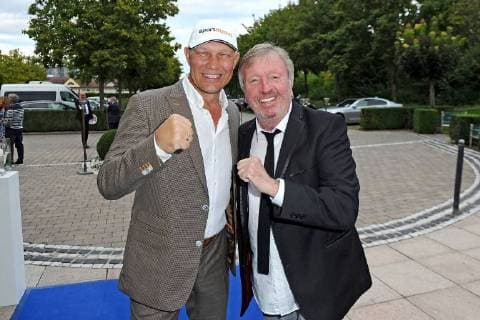 6 Aktion Kinderträume Golf Cup Axel Schulz and Werner Schulze Erdel on the occasion of the 6 Aktion Kinderträume Golf Cup on 07 09 2018 in St Leon Rot 20180907MWI1695