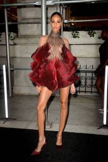 September 7, 2018 - New York, NY, USA - September 7, 2018 New York City..Joan Smalls attending Harper s Bazaar ICONS party outside arrivals during New York Fashion Week on September 7, 2018 in New York City. New York USA  - ZUMAny1_ 20180907_zaf_ny1_249 Copyright: xKristinxCallahanx