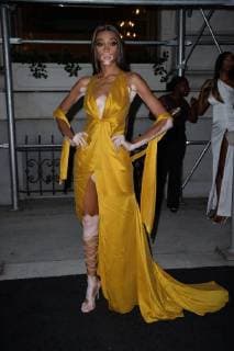 September 7, 2018 - New York, NY, USA - September 7, 2018 New York City..Winnie Harlow attending Harper s Bazaar ICONS party outside arrivals during New York Fashion Week on September 7, 2018 in New York City. New York USA  - ZUMAny1_ 20180907_zaf_ny1_278 Copyright: xKristinxCallahanx