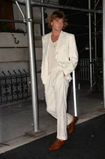 September 7, 2018 - New York, NY, USA - September 7, 2018 New York City..Jordan Barrett attending Harper s Bazaar ICONS party outside arrivals during New York Fashion Week on September 7, 2018 in New York City. New York USA  - ZUMAny1_ 20180907_zaf_ny1_375 Copyright: xKristinxCallahanx