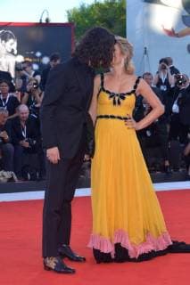 75th Venice Film Festival, red carpet Award Ceremony. Pictured: Francesco Motta, Carolina Crescentini  Copyright: xSimonexComi Veneziax2018x xIPAx xVeneziax