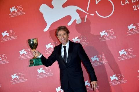 75th Venice Film Festival, Photocall Award Ceremony Winners. Pictured: Willem Dafoe - Coppa Volpi for Best Actor  Copyright: xSimonexComi Veneziax2018x xIPAx xVeneziax