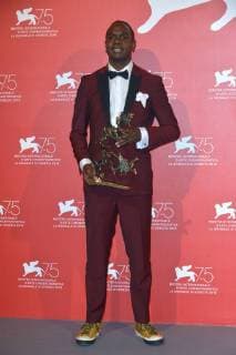 75th Venice Film Festival, Photocall Award Ceremony Winners. Pictured: Baykali Ganambarr - Marcello Mastroianni Award  Copyright: xSimonexComi Veneziax2018x xIPAx xVeneziax
