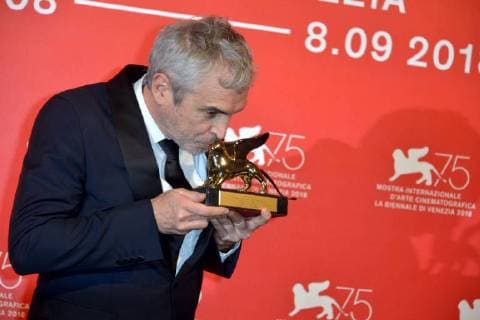 75th Venice Film Festival, Photocall Award Ceremony Winners. Pictured: Alfonso Cuaron - golden lion  Copyright: xSimonexComi Veneziax2018x xIPAx xVeneziax