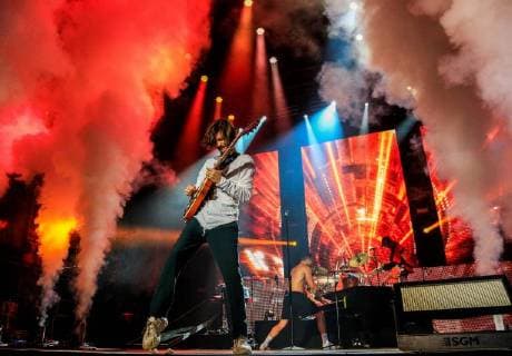 US Band Imagine Dragons performs on stage during the DCode Music Festival held at the Complutense University s campus in Madrid, Spain, 08 September 2018. DCode Music Festival !ACHTUNG: NUR REDAKTIONELLE NUTZUNG!  Copyright: xTamaraxRozasx GRAF8814 20180909-636720544768423287