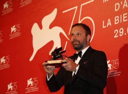 September 8, 2018 - Venice, Italy - Yorgos Lanthimos poses with the Silver Lion - Grand Jury Prize for The Favourite at the Winners Photocall during the 75th Venice Film Festival on September 8, 2018 in Venice, Italy. Venice Italy  - ZUMAn230 20180908_zaa_n230_708 Copyright: xMatteoxChinellatox
