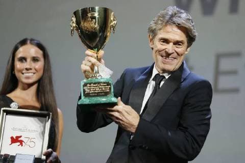 VENICE - September 8: Willem Dafoe recives Coppa Volpi on September 8, 2018 in Venice, Italy.(By Mark Cape Insidefoto) markxcape