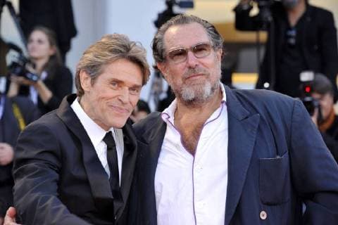 Willem Dafoe and Julian Schnabel attending the 75th Venice International Film Festival at the Palazzo del Casino on September 09, 2018 in Venice Italy Foto:xL.xFontanax xFuturexImage