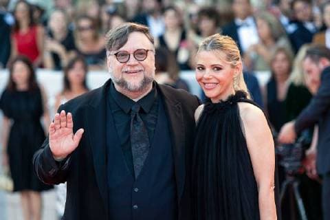 Guillermo del Toro and Kim Morgan at the Award Ceremony on 8 09 2018 as part of the Venice Film Festival 75th Annual Venice International Film Festival Award Ceremony