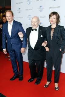 Berlin, Deutschland, 08.09.2018, Gala zum 100. Geburtstag von Artur Brauner, Marco Hofschneider und Sally Perel und Frau Daniela Preuss ( DeFodi533 *** Berlin Germany 08 09 2018 Gala on the occasion of the 100th birthday of Artur Brauner Marco Hofschneider and Sally Perel and wife Daniela Preuss DeFodi533