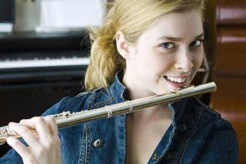 Flautist, portrait  Copyright: MichèlexConstantini B61198906