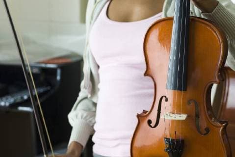 Violinist with violin, cropped  Copyright: MichèlexConstantini B68498406