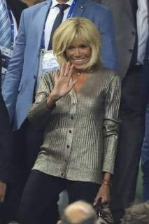 Brigitte Macron CELEBRITES : France vs Pays Bas - Ligue des Nations - 09 09 2018 GwendolineLeGoff Panoramic 