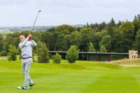 James Nesbitt during the Graham Wylie Foundation- Have A Heart- golf day with Lee Westwood and Ronan Keating at Close House Golf Club, Heddon on the wall, England on 10 September 2018. Copyright: xThomasxGaddx PMI-2224-0020