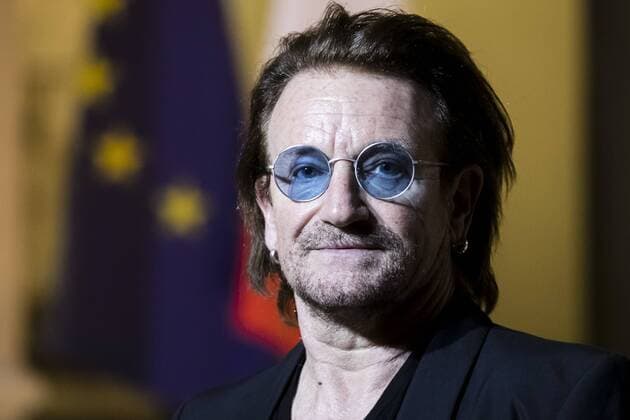 Paris, France September 10, 2018 - Irish lead singer of rock band U2 and co-founder of the NGO One, Paul David Hewson aka Bono meets French President at the Elysee Palace to discuss development and partnership between Europe and Africa - Irish lead singer of rock band U2, Bono POLITIQUE, ELYSEE, BONO, CELEBRITE __  Copyright: xVincentxIsorex