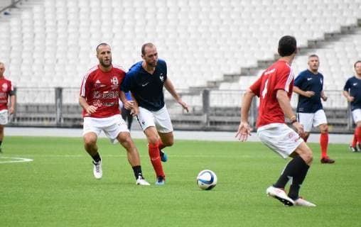 Stephane Buchou ( PARLEMENTAIRES ) FOOTBALL : Varietes Club de France vs Equipe de France des Parlementaires - Saint Denis - 12 09 2018 FedericoPestellini Panoramic 