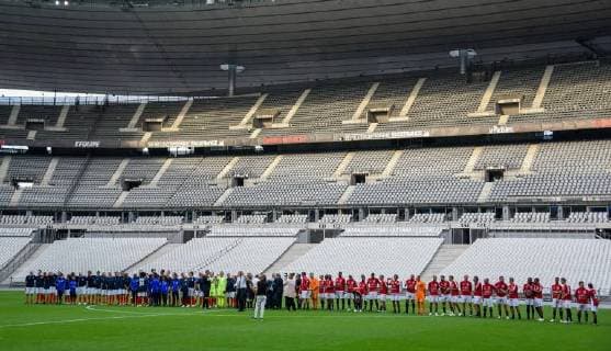 Ambiance - presentation FOOTBALL : Varietes Club de France vs Equipe de France des Parlementaires - Saint Denis - 12 09 2018 FedericoPestellini Panoramic 