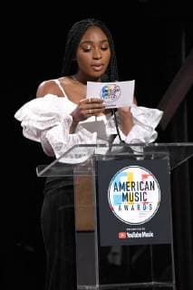 12 September 2018 - Los Angeles, California - Normani. 2018 American Music Awards Nominations Announcement held at the YouTube Space LA. Photo Credit: Birdie Thompson AdMedia 230026 2018-09-12 CA Los Angeles Etats-Unis  Copyright: xAdMediax STAR_230026_032
