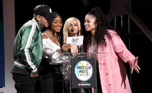 Entertainment Bilder des Tages 12 September 2018 - Los Angeles, California - Kane Brown, Normani, Bebe Rexha, Ella Mai. 2018 American Music Awards Nominations Announcement held at the YouTube Space LA. Photo Credit: Birdie Thompson AdMedia 230026 2018-09-12 CA Los Angeles Etats-Unis  Copyright: xAdMediax STAR_230026_035