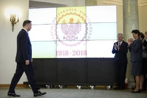 September 12, 2018 - Warsaw, Poland - President Duda announces recipients of the Order of the White Eagle at at the Presidential Palace in Warsaw, Poland on September 12, 2018. The Order of the White Eagle is the highest order civilians and military can receive for their merits. Warsaw Poland  - ZUMAn230 20180912_zaa_n230_378 Copyright: xJaapxArriensx