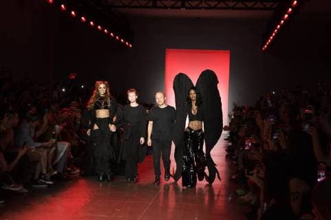 September 12, 2018 - New York, New York, U.S - September, 2018 - New York, New York U.S. - PARIS HILTON, designer EMILIA PFOHL, TEYANA TAYLOR and designer NAN LI on the runway at the NAMILIA S S 2019 RTW show during New York Fashion Week 2018. (Credit image (c) ZUMA Wire .com New York U.S. - ZUMAn285 20180912_zap_n285_099 Copyright: xTheanoxNikitasx