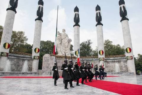 September 13, 2018 - Mexico City, Mexico - Mexican President Enrique PeÃÂ¦a Nieto hosts the NiÃÂ¦os Heroes de Chapultepec Commemorative Ceremony in Mexico City, Mexico, Sept. 13, 2018. This event honors the bravery of six teenage Mexican military cadets defending Chapultepec Castle from U.S. forces near the end of the Mexican-American War. Mexico City Mexico - ZUMAic07 20180913_zan_ic07_117 Copyright: xUsxJointxStaffx