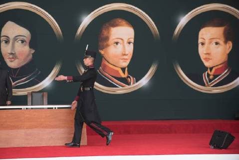 September 13, 2018 - Mexico City, Mexico - Mexican President Enrique PeÃÂ¦a Nieto hosts the NiÃÂ¦os Heroes de Chapultepec Commemorative Ceremony in Mexico City, Mexico, Sept. 13, 2018. This event honors the bravery of six teenage Mexican military cadets defending Chapultepec Castle from U.S. forces near the end of the Mexican-American War. Mexico City Mexico - ZUMAic07 20180913_zan_ic07_128 Copyright: xUsxJointxStaffx