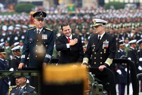 September 16 2018 EUM20180916NAC19 JPG CITY OF MEXICO CommemorationsCelebrations Independence September 16, 2018 President Enrique Pena Nieto heads the military parade on the occasion of the 208th anniversary of the beginning of the Independence of Mexico acc  - ZUMAu78_ 20180916_zaf_u78_039 Copyright: xElxUniversalx